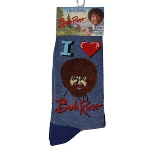 Bob Ross "The Joy of Painting" Crew Socks Unisex